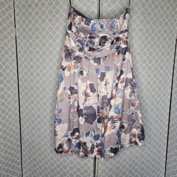 The Limited Purple Floral Strapless Mini Dress! - Picture 1 of 5